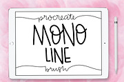 Mono Line Procreate Brush