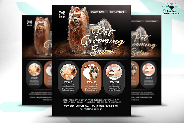 Pet Grooming Salon Flyer
