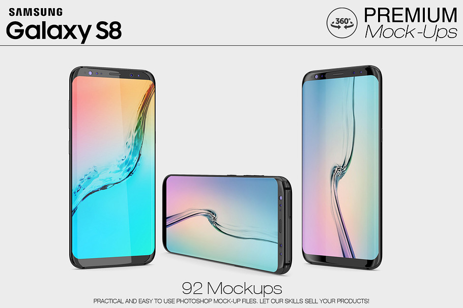 Samsung Galaxy S8 Mockup Pack in Mobile & Web Mockups - product preview 8