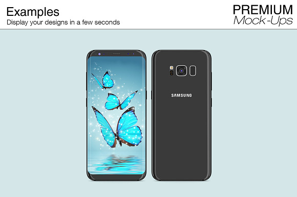 Samsung Galaxy S8 Mockup Pack in Mobile & Web Mockups - product preview 10