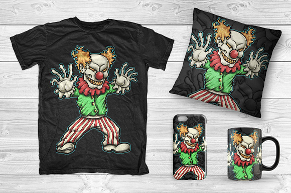 Evil Clown in Illustrations - product preview 1