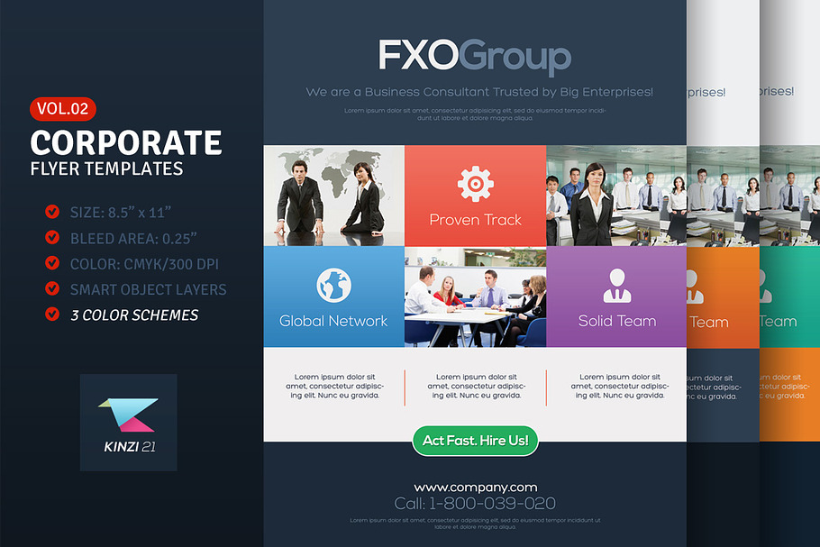 Corporate Flyer Templates Vol.02 in Flyer Templates - product preview 8