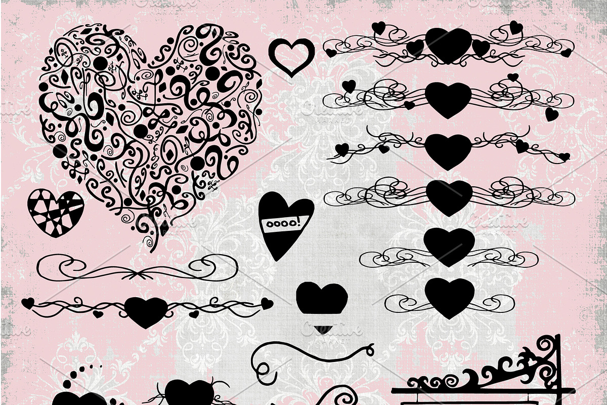 Hand Drawn Valentines Day Clipart in Illustrations - product preview 8