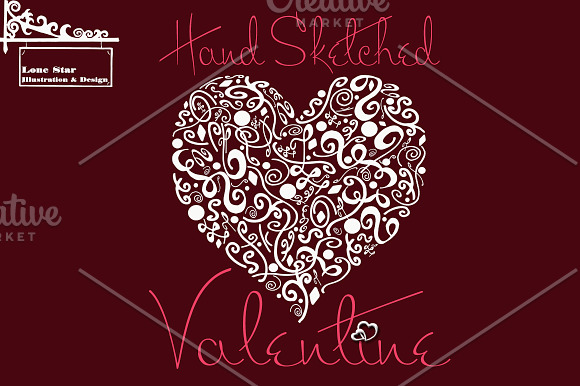 Hand Drawn Valentines Day Clipart in Illustrations - product preview 1