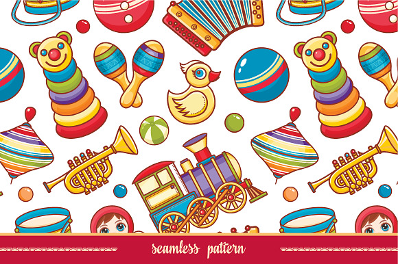 Musical instruments and toy. in Patterns - product preview 1
