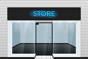 Store front view illustration
