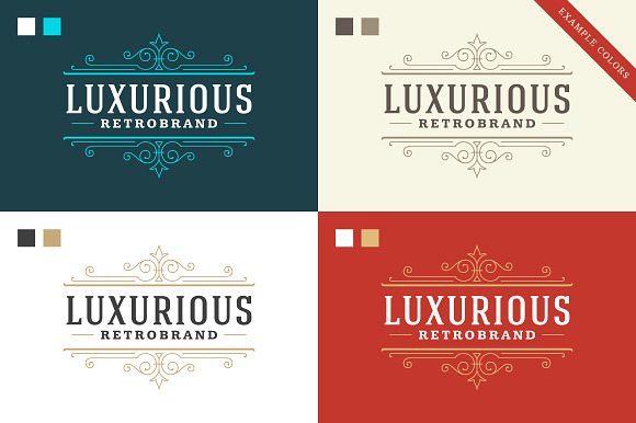 250 ornaments logos & monograms in Logo Templates - product preview 19