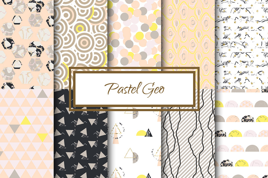 Pastel Geometric Patterns in Patterns - product preview 8