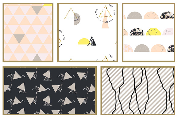 Pastel Geometric Patterns in Patterns - product preview 3