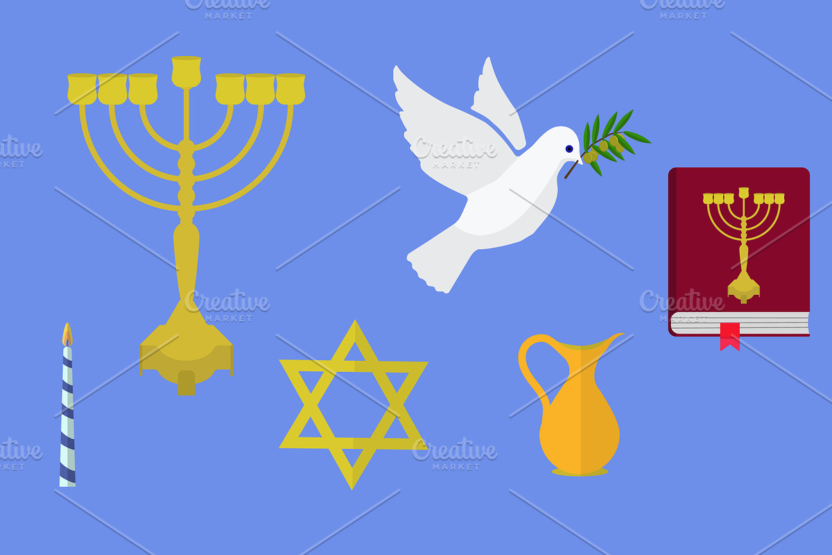 Jewish Holiday Hanukkah in Illustrations - product preview 8