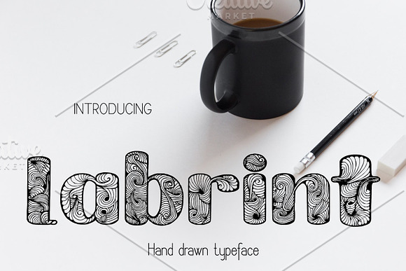 Labrint font in Scrapbooking Fonts - product preview 2