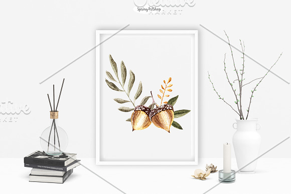Autumn is coming! Watercolor set in Illustrations - product preview 4