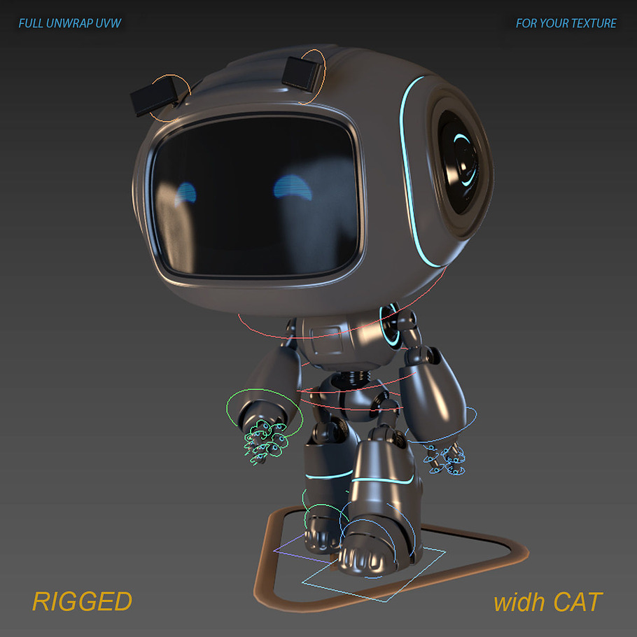 Toy Droid Rigged in Fantasy - product preview 5