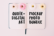 Quote/Digital Art Mockup Bundle