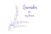 Beauty lavender skin care design.