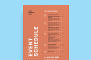 Schedule Event Poster Template, Vol3