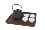 Japanese Art Teapot Set