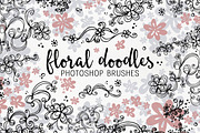 Floral Doodle photoshop brushes