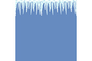 Icicles seamless pattern