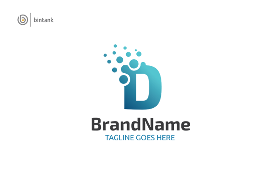 Letter D Dot Logo in Logo Templates - product preview 8