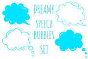 Speech bubbles set