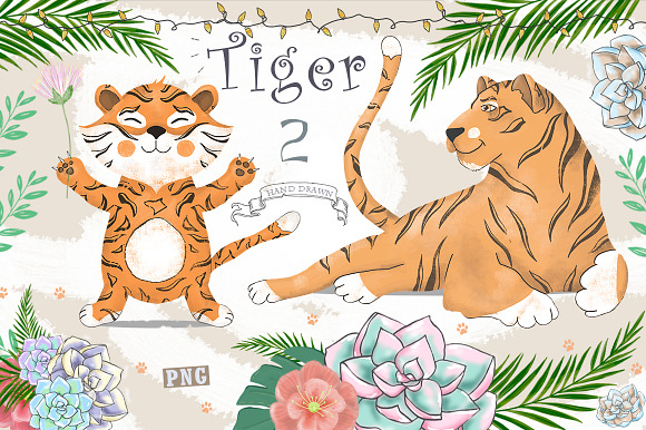Cute Friends Jungle Party in Illustrations - product preview 1