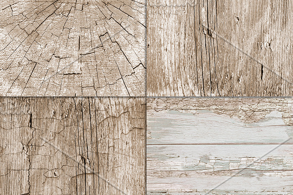Sepia white wood texture background in Textures - product preview 2