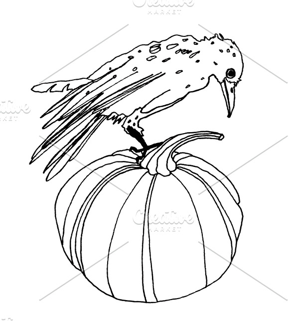 Halloween Pumpkins Clip Art in Illustrations - product preview 1