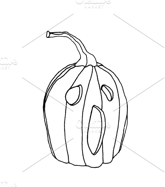 Halloween Pumpkins Clip Art in Illustrations - product preview 3