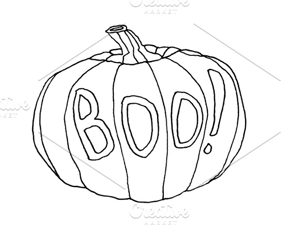 Halloween Pumpkins Clip Art in Illustrations - product preview 4