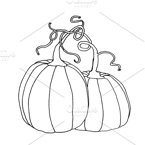 Halloween Pumpkins Clip Art in Illustrations - product preview 7