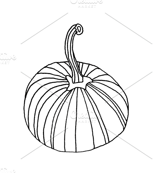 Halloween Pumpkins Clip Art in Illustrations - product preview 10
