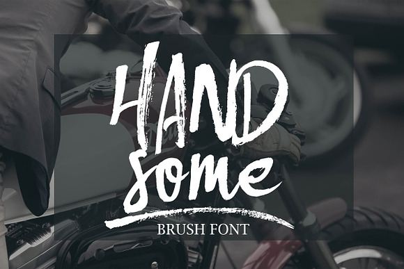 Handsome Font and Extras in Display Fonts - product preview 3