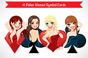Poker Women Symbol Cards