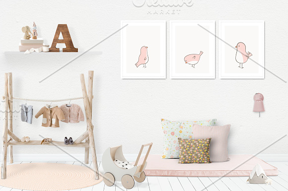 Kids Room Wall/Frame Mock Up 12 in Print Mockups - product preview 1