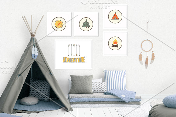 Kids Room Wall/Frame Mock Up 13 in Print Mockups - product preview 2