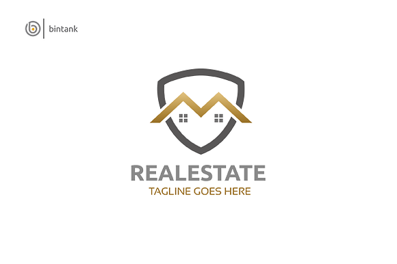 M House - Real Estate Logo in Logo Templates - product preview 1