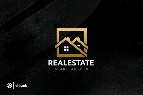 Square House - Real Estate Logo in Logo Templates - product preview 1