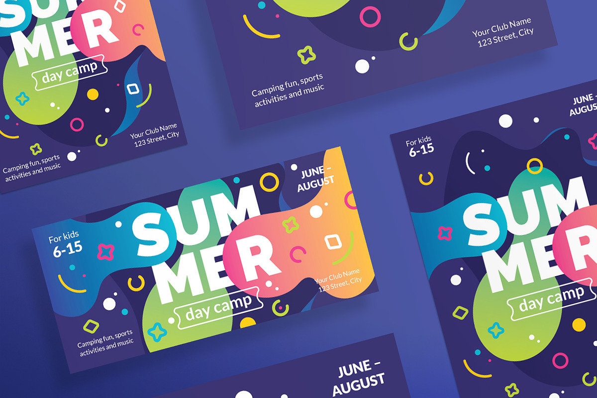 Flyers | Summer Camp in Flyer Templates - product preview 8