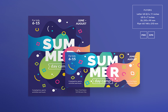 Flyers | Summer Camp in Flyer Templates - product preview 1