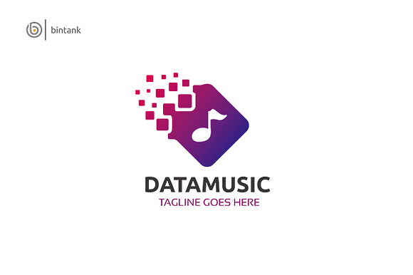 Data Music Logo in Logo Templates - product preview 1