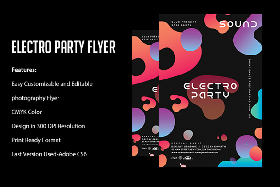 Electro Flyer in Flyer Templates - product preview 8