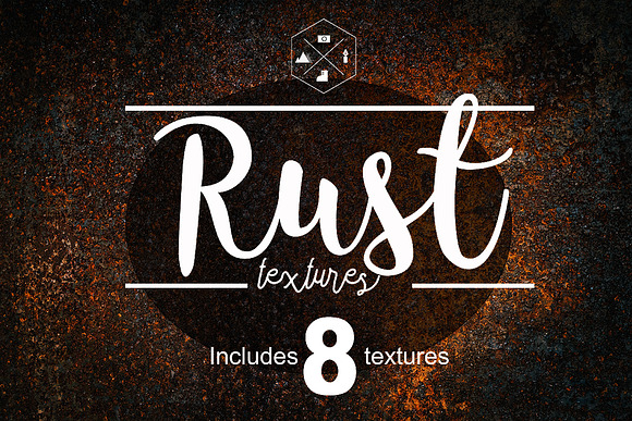 8 RUSTED METAL TEXTURES in Textures - product preview 3