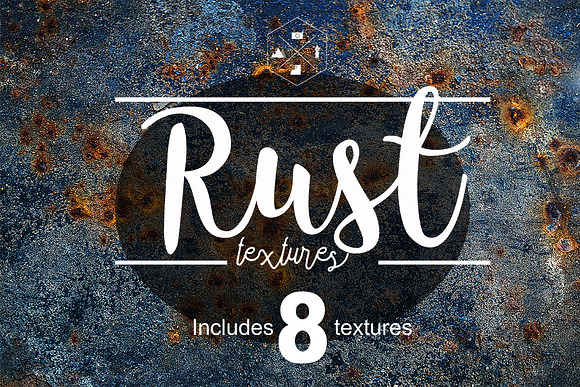 8 RUSTED METAL TEXTURES in Textures - product preview 5