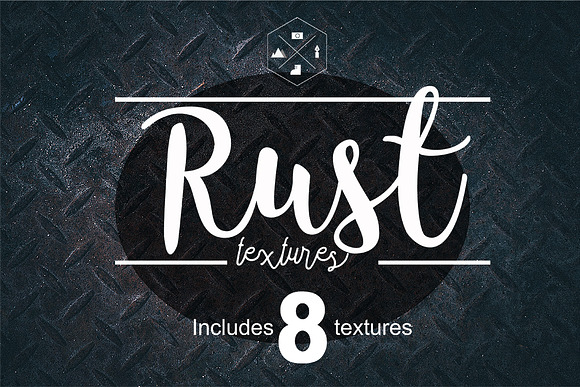 8 RUSTED METAL TEXTURES in Textures - product preview 6