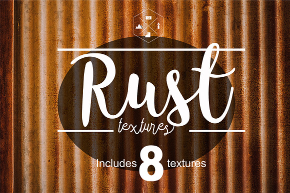 8 RUSTED METAL TEXTURES in Textures - product preview 7