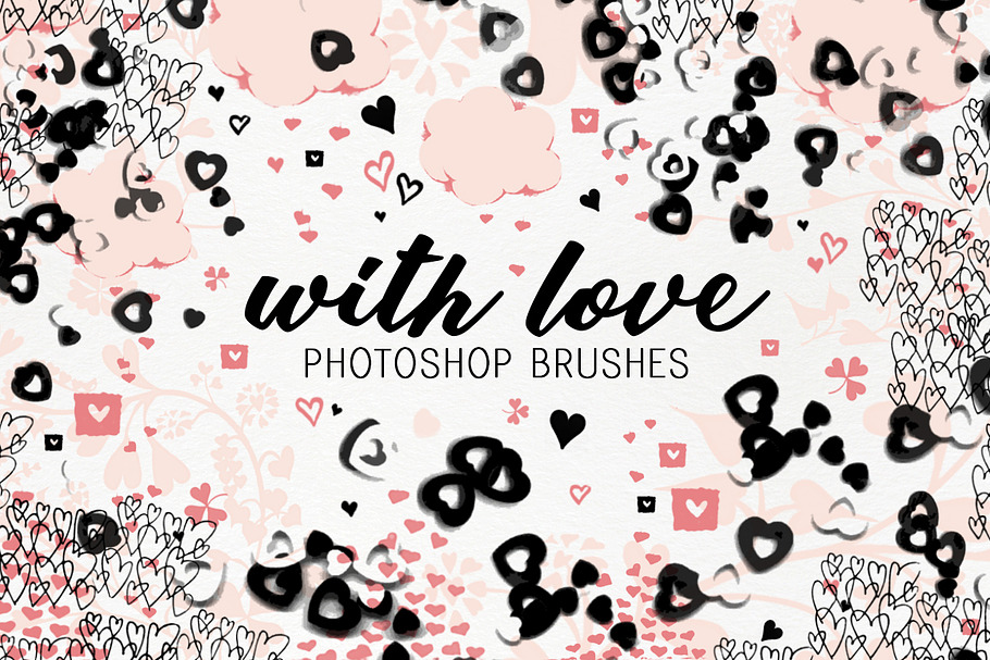 With Love photoshop brushes