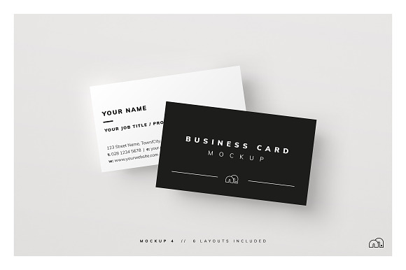 Business Card Mockup in Print Mockups - product preview 5