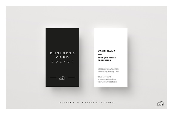 Business Card Mockup in Print Mockups - product preview 6