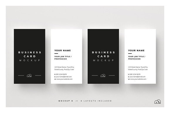 Business Card Mockup in Print Mockups - product preview 7
